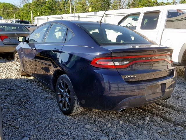 1C3CDFBA8DD338159 - 2013 DODGE DART SXT BLUE photo 3