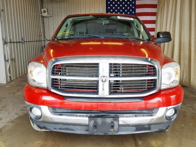 1D7HU18267S192144 - 2007 DODGE RAM 1500 S RED photo 9