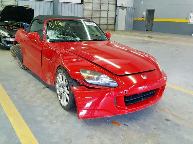 JHMAP21474T003249 - 2004 HONDA S2000 RED photo 1