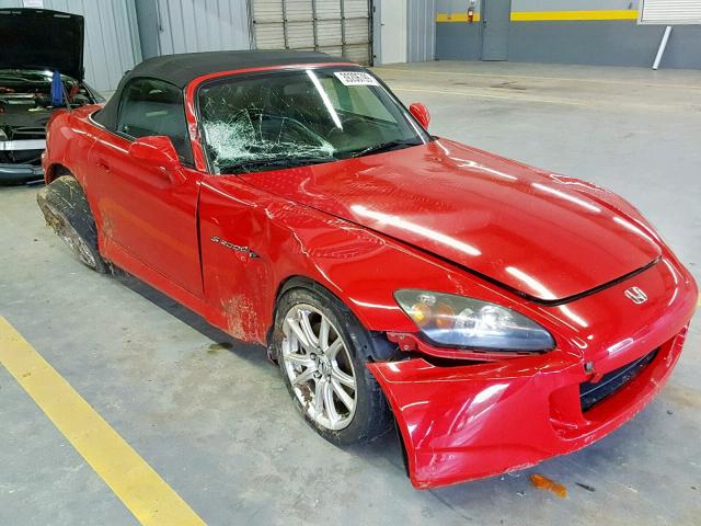 JHMAP21474T003249 - 2004 HONDA S2000 RED photo 9