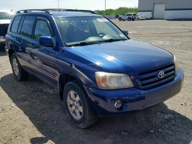 JTEEP21A140057541 - 2004 TOYOTA HIGHLANDER BLACK photo 1