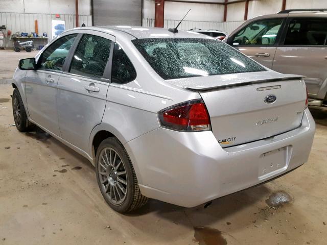 1FAHP3GNXBW111064 - 2011 FORD FOCUS SES SILVER photo 3