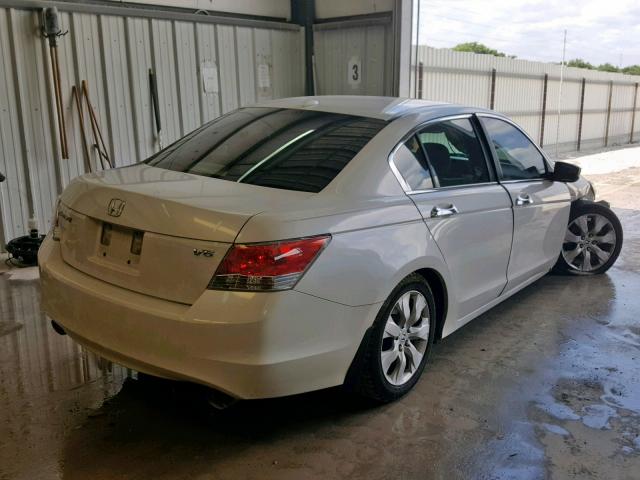 1HGCP3F82AA026992 - 2010 HONDA ACCORD EXL WHITE photo 4