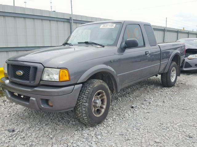 1FTYR44U14PA07548 - 2004 FORD RANGER SUP GRAY photo 2