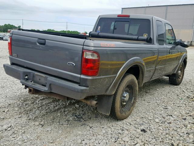 1FTYR44U14PA07548 - 2004 FORD RANGER SUP GRAY photo 4