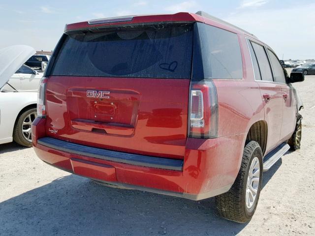 1GKS2AKC7FR130236 - 2015 GMC YUKON SLE RED photo 4