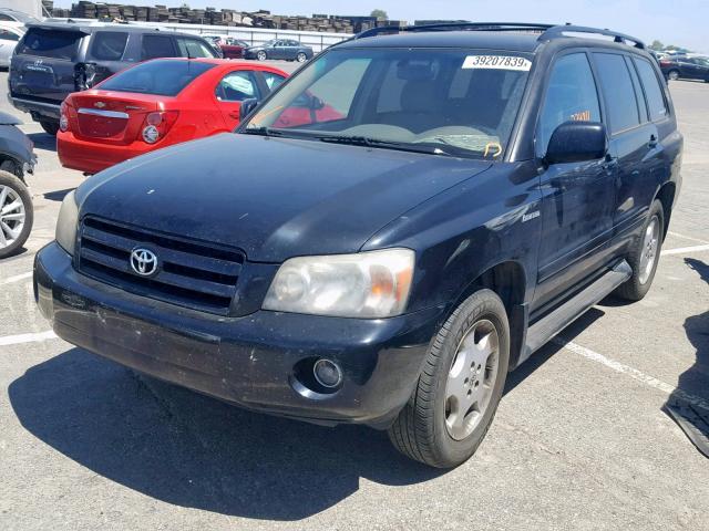 JTEEP21A650119968 - 2005 TOYOTA HIGHLANDER BLACK photo 2