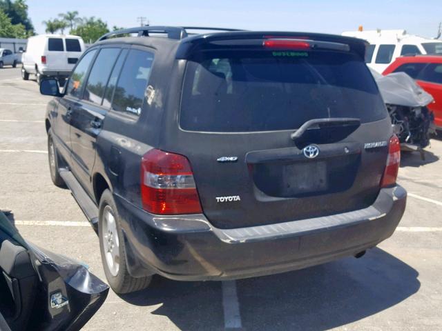 JTEEP21A650119968 - 2005 TOYOTA HIGHLANDER BLACK photo 3