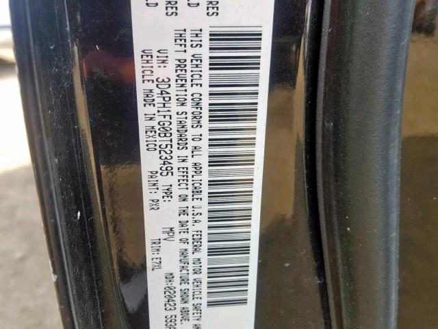 3D4PH1FG0BT523495 - 2011 DODGE JOURNEY MA BLACK photo 10