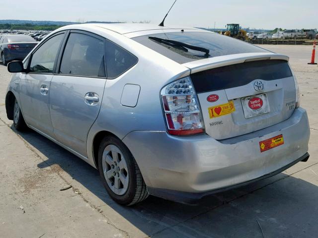 JTDKB20U477591694 - 2007 TOYOTA PRIUS SILVER photo 3