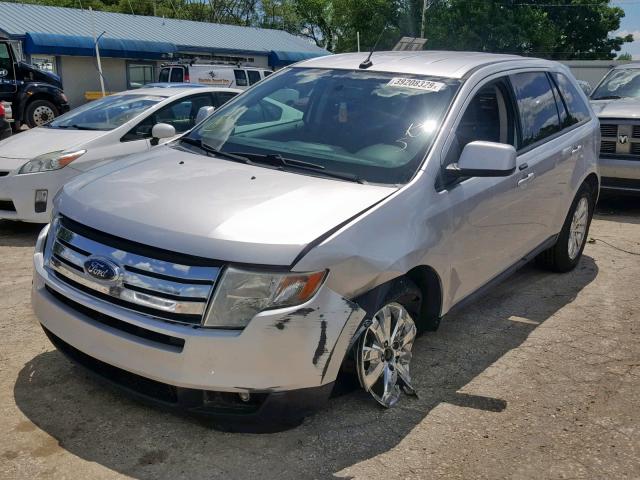 2FMDK4JC3ABB66021 - 2010 FORD EDGE SEL SILVER photo 2