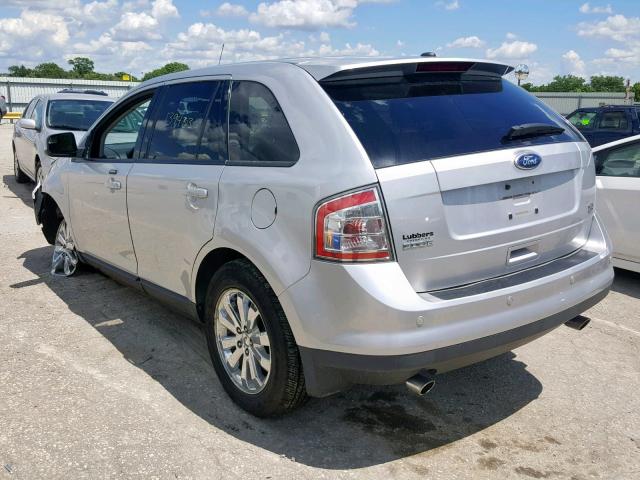 2FMDK4JC3ABB66021 - 2010 FORD EDGE SEL SILVER photo 3