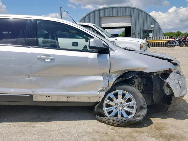 2FMDK4JC3ABB66021 - 2010 FORD EDGE SEL SILVER photo 9