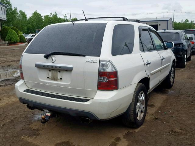 2HNYD18824H550724 - 2004 ACURA MDX TOURIN WHITE photo 4