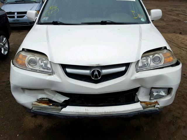 2HNYD18824H550724 - 2004 ACURA MDX TOURIN WHITE photo 7