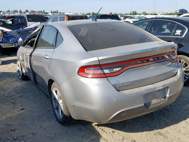 1C3CDFBBXGD538019 - 2016 DODGE DART SXT SILVER photo 3