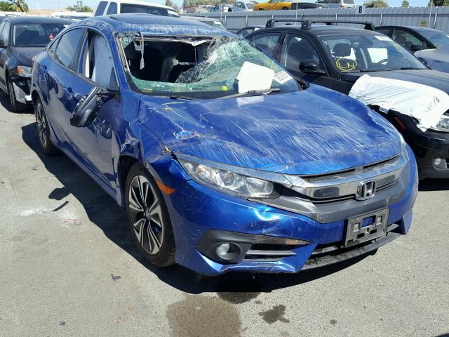 19XFC1F78GE205613 - 2016 HONDA CIVIC EXL BLUE photo 1