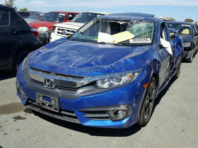 19XFC1F78GE205613 - 2016 HONDA CIVIC EXL BLUE photo 2