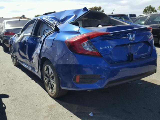 19XFC1F78GE205613 - 2016 HONDA CIVIC EXL BLUE photo 3