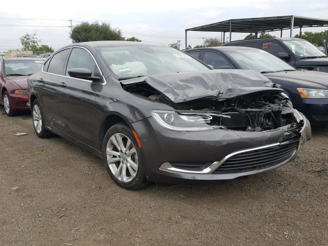 1C3CCCAB5FN750421 - 2015 CHRYSLER 200 LIMITE GRAY photo 1