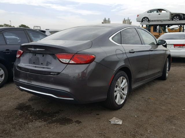 1C3CCCAB5FN750421 - 2015 CHRYSLER 200 LIMITE GRAY photo 4