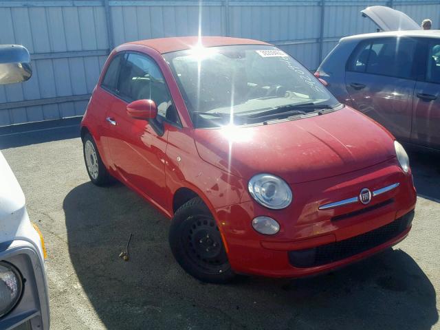 3C3CFFDR7CT123183 - 2012 FIAT 500 POP RED photo 1