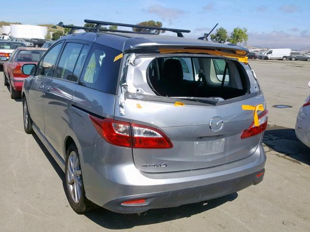 JM1CW2CL5C0102637 - 2012 MAZDA 5 SILVER photo 3