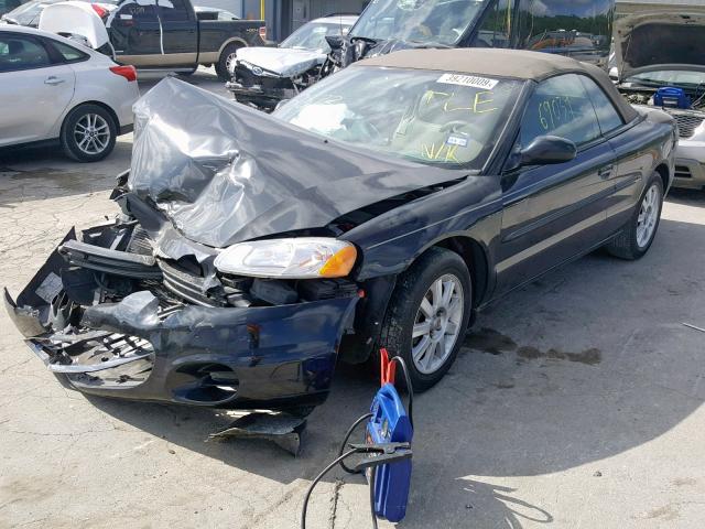 1C3EL75T93N522873 - 2003 CHRYSLER SEBRING GT BLACK photo 2