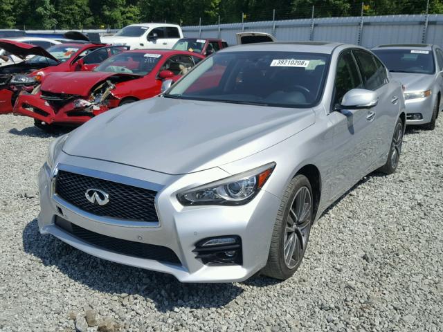 JN1BV7AR0EM680033 - 2014 INFINITI Q50 BASE SILVER photo 2