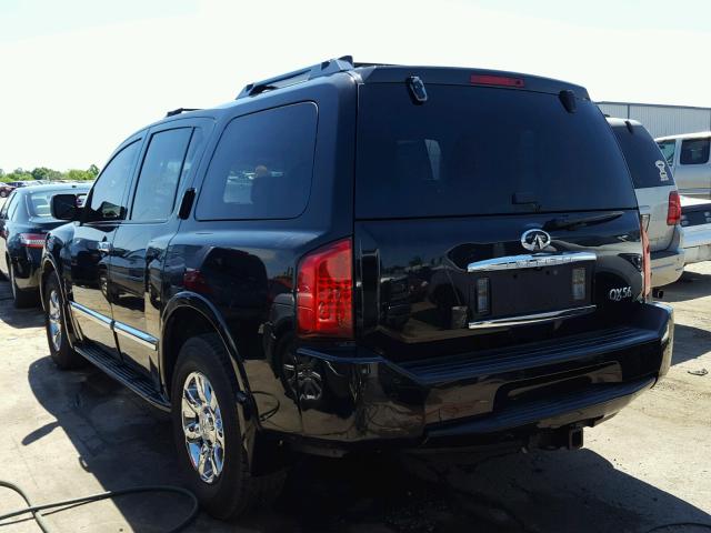 5N3AA08C76N811244 - 2006 INFINITI QX56 BLACK photo 3