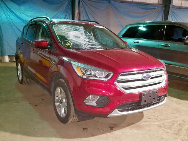 1FMCU0HD3JUD15891 - 2018 FORD ESCAPE SEL RED photo 1