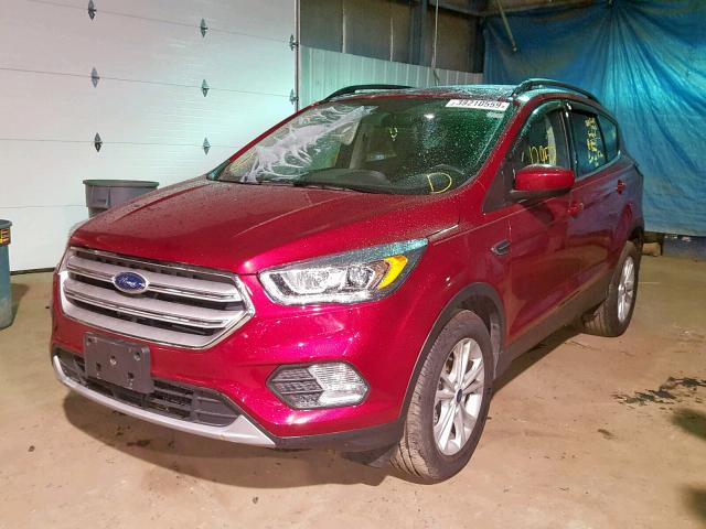 1FMCU0HD3JUD15891 - 2018 FORD ESCAPE SEL RED photo 2
