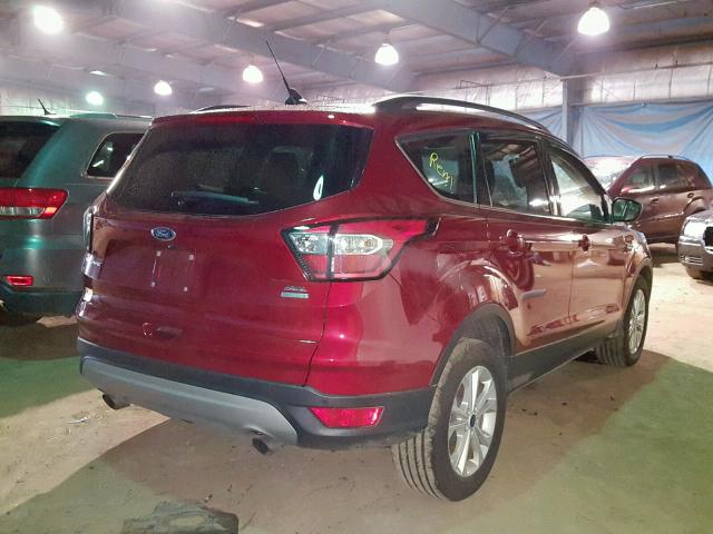 1FMCU0HD3JUD15891 - 2018 FORD ESCAPE SEL RED photo 4