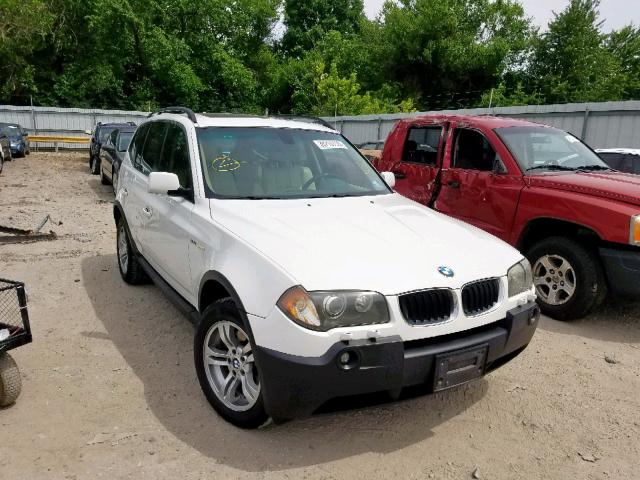 WBXPA93454WA64185 - 2004 BMW X3 3.0I WHITE photo 1