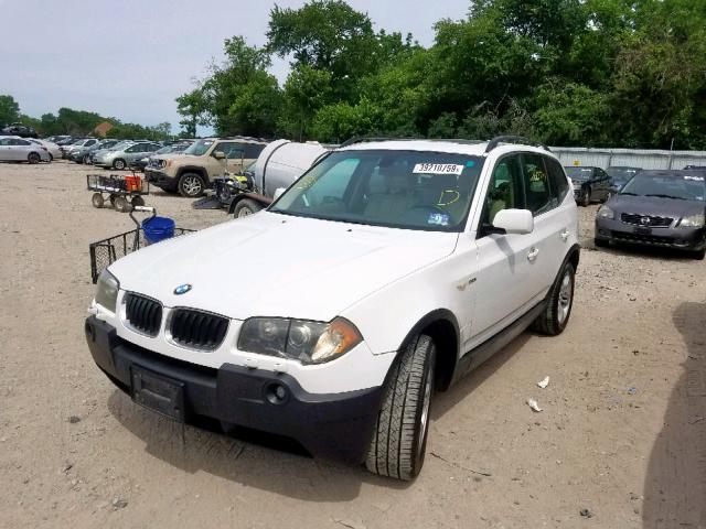 WBXPA93454WA64185 - 2004 BMW X3 3.0I WHITE photo 2