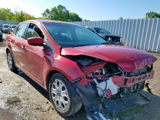 1FAHP3F28CL220715 - 2012 FORD FOCUS SE RED photo 1