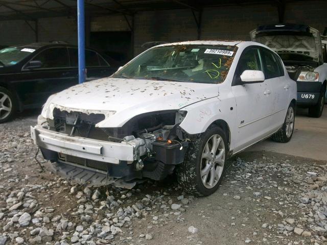 JM1BK343481174605 - 2008 MAZDA 3 HATCHBAC WHITE photo 2