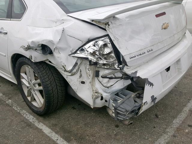 2G1WC5E39D1248736 - 2013 CHEVROLET IMPALA LTZ WHITE photo 9