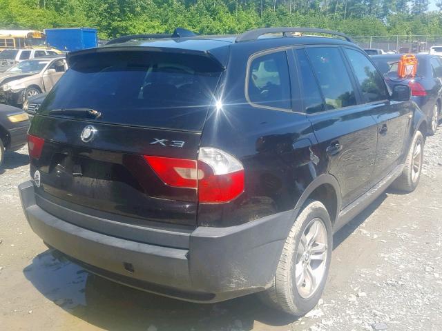 WBXPA93425WD02186 - 2005 BMW X3 3.0I BLACK photo 4