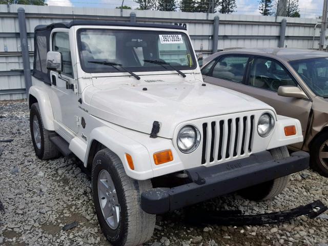 1J4FA59S41P330204 - 2001 JEEP WRANGLER / WHITE photo 1