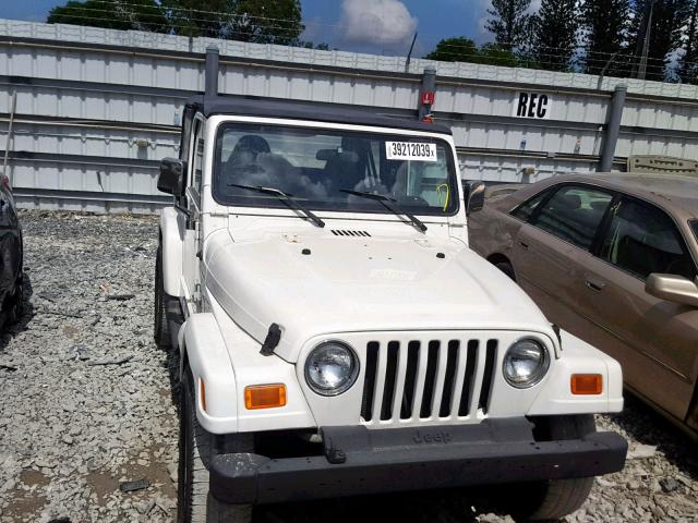 1J4FA59S41P330204 - 2001 JEEP WRANGLER / WHITE photo 9