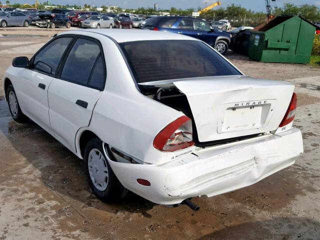 JA3AY26A9VU013451 - 1997 MITSUBISHI MIRAGE DE WHITE photo 3