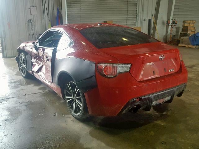 JF1ZNAA19D2710293 - 2013 TOYOTA SCION FR-S RED photo 3