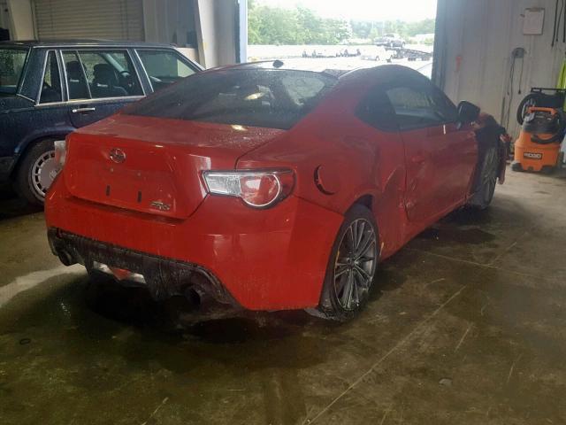 JF1ZNAA19D2710293 - 2013 TOYOTA SCION FR-S RED photo 4