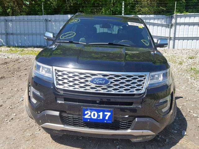 1FM5K8HT5HGC81644 - 2017 FORD EXPLORER P BLACK photo 9