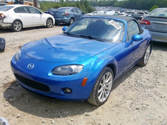 JM1NC25FX60113100 - 2006 MAZDA MX-5 MIATA BLUE photo 2