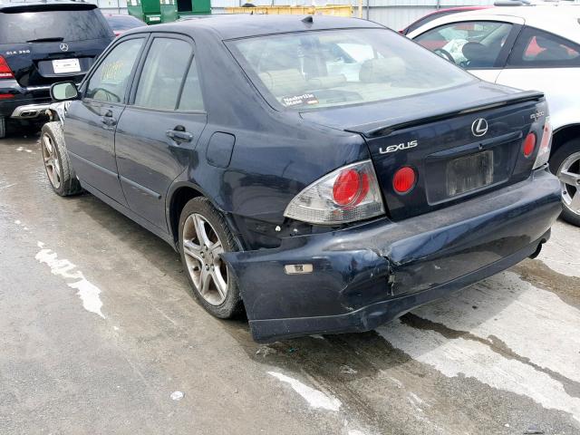 JTHBD192850100957 - 2005 LEXUS IS 300 BLACK photo 3