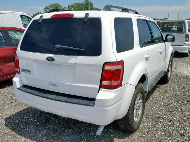 1FMCU4K39AKA47061 - 2010 FORD ESCAPE HYB WHITE photo 4