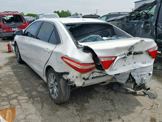 4T1BD1FK7FU160188 - 2015 TOYOTA CAMRY HYBR WHITE photo 3