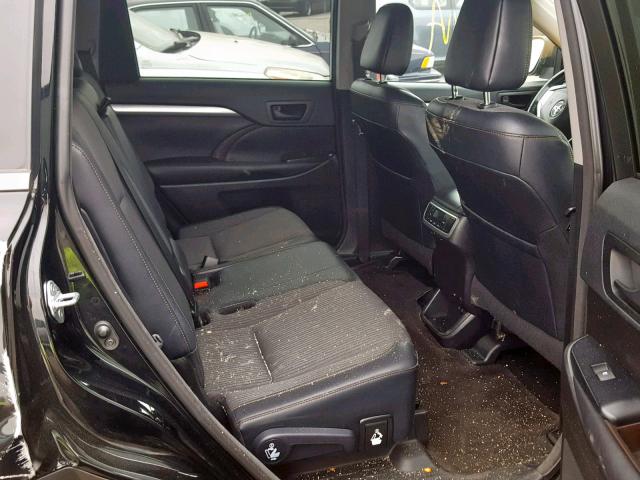 5TDZZRFH2HS200479 - 2017 TOYOTA HIGHLANDER BLACK photo 6